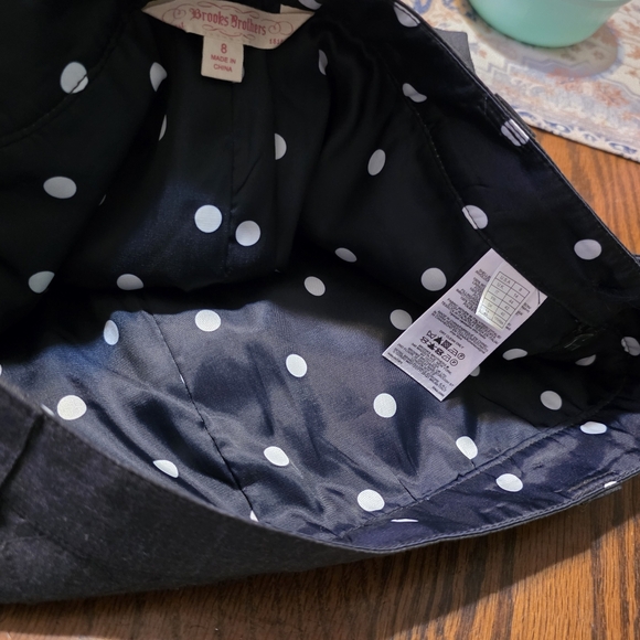 Brooks Brothers 1818 Quilted Wool Mini Skirt Navy Size 8 - Picture 12 of 12